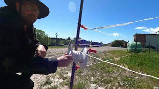 Moving The Herd Temporary Fence Setup [upl. by Henning402]