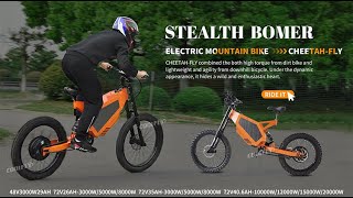 2024 electric mountain bike enduro  72V 3000W 5000W 8000W 12000W 15000W 20000W Stealth Bomber [upl. by Seen764]