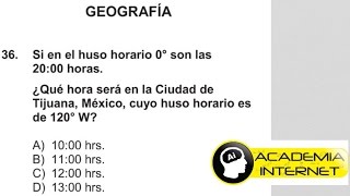 Guía UNAM 2015 Geografía  pregunta 36 [upl. by Lanna337]