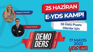 E YDS SORU ÇÖZÜM KAMPI HAZİRAN 2022  DEMO DERS [upl. by Enaitsirhc711]