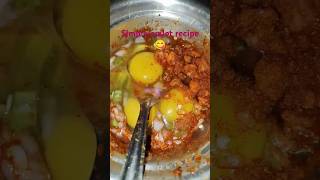 How made simple omlet recipe shorts ytshorts omlet [upl. by Asille]