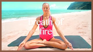 Kundalini Yoga For Beginners How To Do Breath Of Fire Kauai  KIMILLA [upl. by Fauver]