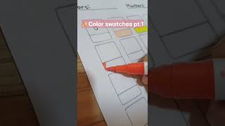 Colour swatches part 1 art colors coloring color swatches shorts Artflood [upl. by Ayyn340]