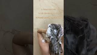 Tutorial of how to use solid shampoo 🧼solidshampoo ecofriendly haircare [upl. by Dirfliw]