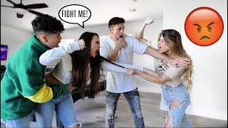 ARGUING IN FRONT OF OUR BOYFRIENDS PRANK BAD IDEA W JATIE VLOGS [upl. by Arihsat]