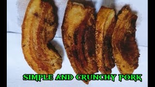 Cooking fried pork  craving crunchy pork [upl. by Ylrebmic]