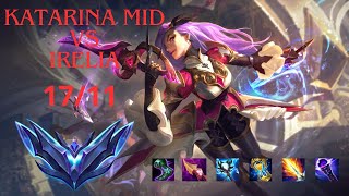 Katarina mid vs Irelia NOVA SEASON MD5 BR Diamante SEASON 14 [upl. by Otsirc]