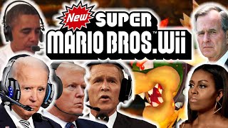 US Presidents BEAT New Super Mario Bros Wii FINALE [upl. by Tonl]