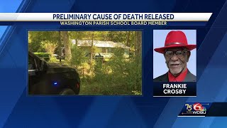 Washington Parish School Board member died of suspected drug overdose [upl. by Patrica]