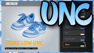 HOW TO MAKE Nike Dunk Low quotUNCquot IN NBA 2K21 NBA 2K21 Shoe Creator [upl. by Yrreb]