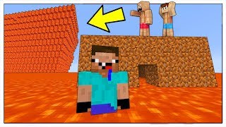 NOOB CONTRO ONDA GIGANTE DI LAVA  Minecraft ITA [upl. by Celia395]