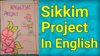 Sikkim Project In English  english sikkim project [upl. by Given723]