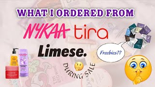 What products i Ordered during the sale  ftNykaaTira amp Limese  skincare review [upl. by Krigsman]