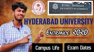 Hyderabad University Entrance Exam 2020  Expected Details   Hyderabad central university  UET [upl. by Askwith87]