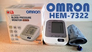 OMRON Blood Pressure Monitor HEM7322 and TEST [upl. by Adav]