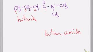 Examples for naming and drawing amides [upl. by Haseefan]