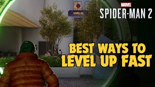 SpiderMan 2 BEST Ways to Level Up FAST [upl. by Mulderig]