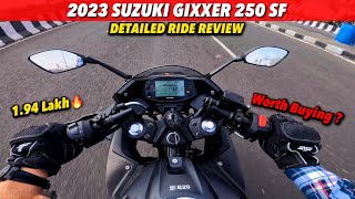 2023 Suzuki Gixxer SF 250 Ride Review  Indepth Details [upl. by Haiasi745]