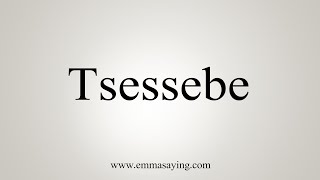 How To Say Tsessebe [upl. by Laehpar96]