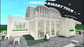 BLOXBURG PARISIAN BAKERYCAFE  welcome to bloxburg  lewiinaa [upl. by Michail]