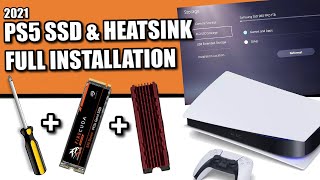 PS5 SSD amp Heatsink Installation amp Walkthrough [upl. by Marcela686]