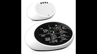 12 in 1 Air Quality Monitor Indoor Portable Indoor Air Quality Meter [upl. by Odlonyer]