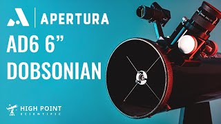 NEW Apertura AD6 Dobsonian  Full Review  High Point Scientific [upl. by Eillehs858]