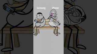 Samsung vs iPhone Ringtone funny meme Animation [upl. by Reel]