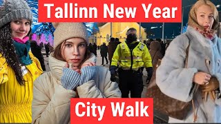 🔥 Tallinns Midnight Temptation 🔥 Nightlife Estonia the City Walking Tour 4K [upl. by Nalyr]