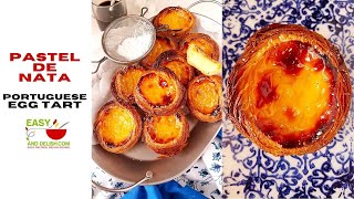 Pastel de Nata  Portuguese Egg Tart Shortcut or Easy Recipe [upl. by Eihtur]