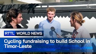 Cycling fundraising to build School in TimorLeste [upl. by Horn]