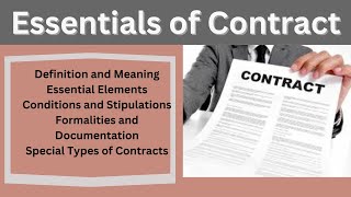 Essentials of Contract  types of contract  essentials of contract  iwslamic jurisprudence [upl. by Julie190]