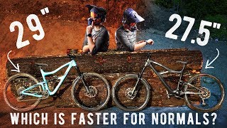 Which is Faster for Average Riders  275 VS 29 TIMED BATTLE [upl. by Ingaborg]