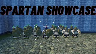 Spartan Showcase ROBLOX WARLORDS [upl. by Ecila]