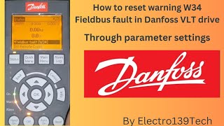 How to reset warning W34 Fieldbus fault in Danfoss VLT drive danfoss warning W34 [upl. by Quinton]