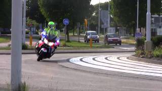 PRIO 1 POLITIE MOTOR met SPOED onderweg naar een melding in Dordrecht [upl. by Sanfo]