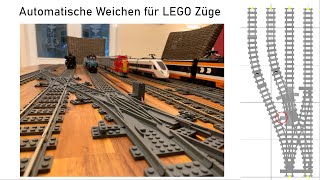 Automatische Weichen für die LEGOEisenbahn [upl. by Stephannie]