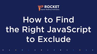 How to Find the Right JavaScript to Exclude 2023 Edition [upl. by Seena]