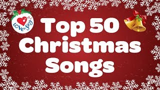 Top 50 Christmas Songs amp Carols  Over 2 Hours Beautiful Xmas Music [upl. by Oaks]