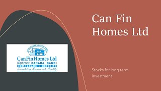 Can Fin Homes Ltd l Can Fin Homes Review l Fundamental Analysis CAN FIN HOMES Share l Canfinhome [upl. by Yesor951]