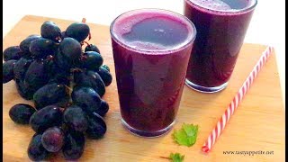 Grape Juice Recipe  How to make Grape Juice at home  Summer Drink Recipes  Weight Loss [upl. by Ynnep]