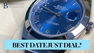 Rolex Datejust 41 Blue Azzuro Dial Review Model Ref 126300 Better than the Wimbledon Dial [upl. by Luke]