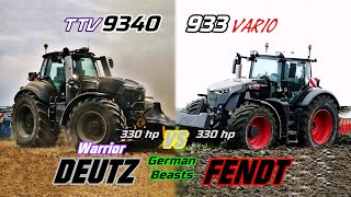 Deutz WARRIOR 9340 TTV VS FENDT 933 Vario PowerSizePerformanceInnovations Comparison 2022 [upl. by Emlynne653]