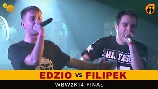 Edzio 🆚 Filipek 🎤 WBW 2014 Finał freestyle rap battle Półfinał [upl. by Filmore2]