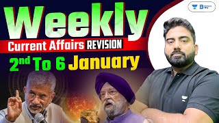 Weekly Current Affairs Revision  2nd  6th Jan 2024  Abhijeet Mishra Sir [upl. by Aralc]