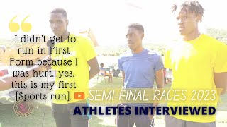 ATHLETE INTERVIEW HIGHLIGHTS  Semifinal Sports  Alleyne School Barbados [upl. by Lassiter870]