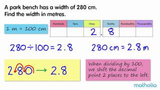 Converting Centimetres to Metres [upl. by Nyltiac]