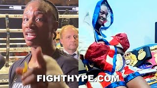 CLARESSA SHIELDS IMMEDIATELY AFTER BEATING SAVANNAH MARSHALL FLOSSES HISTORIC 3RD UNDISPUTED TITLES [upl. by Akinas346]