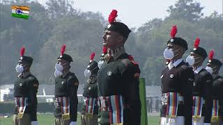 PM Narendra Modi inspects the Guard of Honour at NCC Rally 2022 [upl. by Nwahsat]