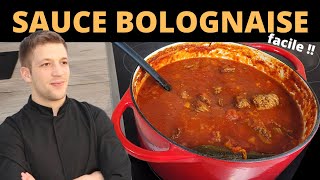 Comment faire une sauce BOLOGNAISE maison  Recette facile [upl. by Gasper]